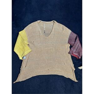 Skifo Knit Loose Fit Womens Sweater Sz L/XL Luxury B9 Multicolor